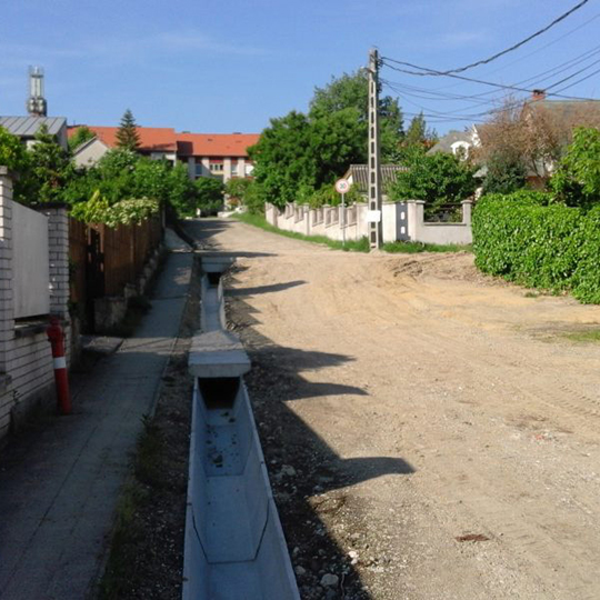 Szentendre - Pipiske utca útépítés tervezése